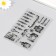 Stamp for creativity Silicon "Calligraphy" 16x11 cm