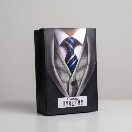 Gift folding box, packaging, "gentleman", 30 x 20 x 9 cm-1