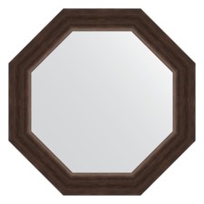 Mirror in the baguette frame, rosewood 62 mm, 51.6x51.6 cm