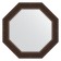 Mirror in the baguette frame, rosewood 62 mm, 51.6x51.6 cm