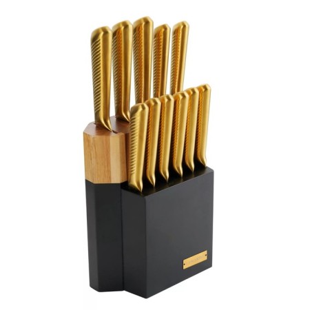 Lenardi knife set, on a stand, 11 items
