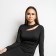 Women's dress, black color, size 48 (l)