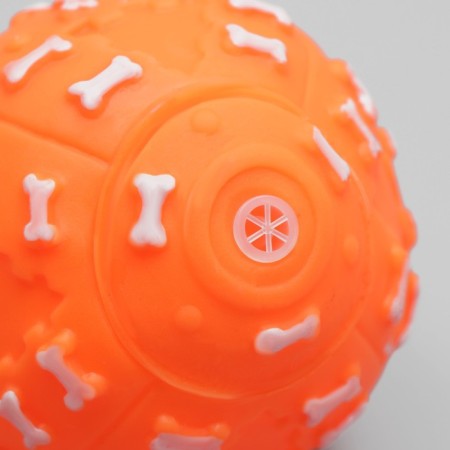 Toy squirrel "Boom bones" for dogs, 7.5 cm, orange-2