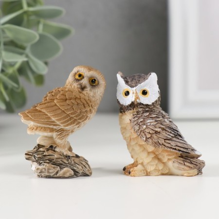 Souvenir Polystone "Gray Owl" MIX 2.3x4.3x4.5 cm