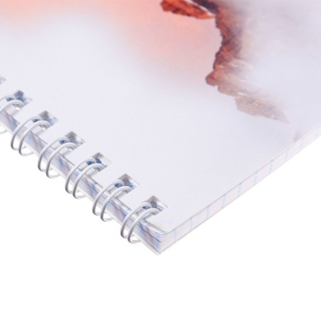 Notepad A5, 40 sheets in a cage on the rowing "landscape", cover of coated cardboard, an offset unit-1