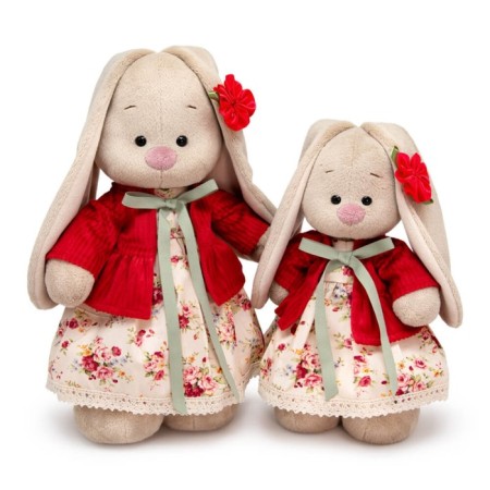 Soft toy "Bunny mi in a dress and a velvet jacket is small", 25 cm-3