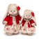 Soft toy "Bunny mi in a dress and a velvet jacket is small", 25 cm