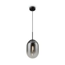 Suspended lamp Freya FR1011PL-01B1 Tesse, 180x180x3440 mm, E14, 1x40W, matte black black color