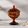 Candy, with a lid, large, Khokhloma