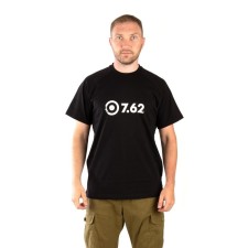 T-shirt 7.62 LOGO, cotton, black, rr XS