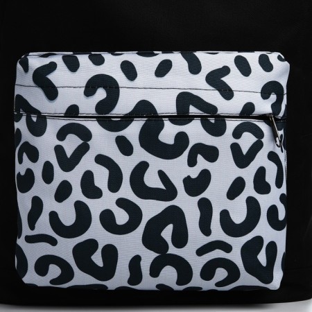 Backpack School Youth "Leopard", 33x13x37, lightning department, n/pocket, black-4