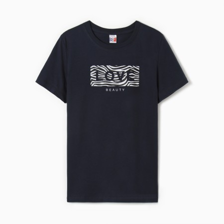 Female T-shirt, dark gray color, size 54-4