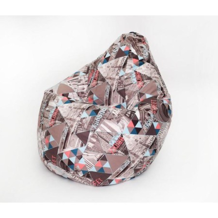 Mear-bag “Pear small”, size 90x70 cm, print Brown, velor