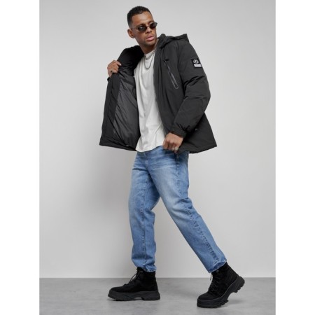 Sports male winter, size 56, black color-16