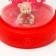 Nightlight "Bear" LED from batteries 3HAAA Red 9.5x9.5x16 cm Risalux