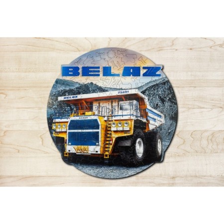 Wooden figured puzzle EWA "BELAZ", 28 × 28 cm-3