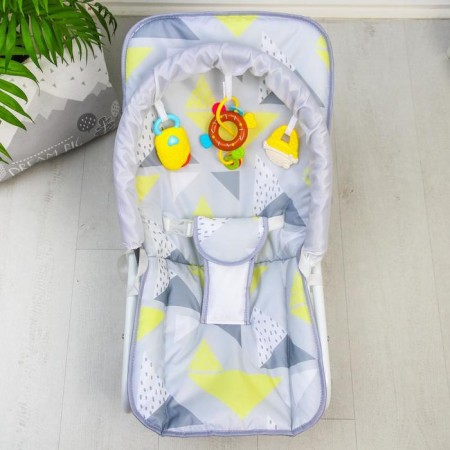 Shakeslong - rocking chair for newborns "Geometry", game arc, toys mix-6