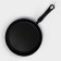Consul pan, d = 28 cm, plastic handle, glass cover, anti -stick coating, black color