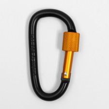 Carabiner with a coupling, set of 5 pcs, carrying capacity - 100 kg, 8 cm