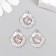 Decor for creativity metal, rhinestones "Pink Dreams" 2x1.5 cm