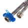 Flexible Aquakratos, 80 cm, stainless steel nut, with a key to installation