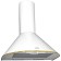 Elikor Exposure "Epsilon" 50p-430-p3l, fireplace, 430 m3/h, 3 speeds, 50 cm, white
