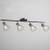Lamp "Boston" 4x60W E14 black/copper