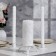 A set of wedding candles in the box "Rose", 27x2.2 cm, white, parental couple