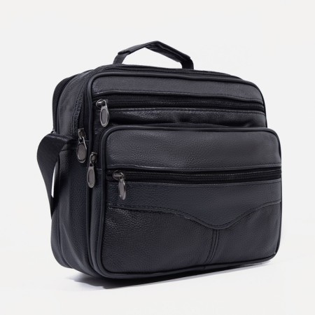 Male bag, black color