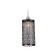 Suspended lamp with a replaceable lamp Ambrella Light, TraDitional, TR3637, E14, Color Chrome
