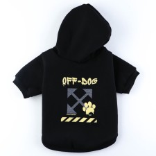 Толстовка Off-Dog для собак (футер с начесом), размер M (ДС 29, ОШ 38-42, ОГ 50-54), чёрная
