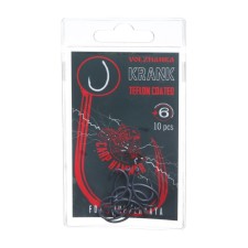 Carp hook Volzhanka Kranka Teflon No. 6 10 pieces