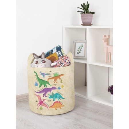 Basket for toys "Dinosaurs, size 35x35 cm