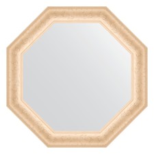 Зеркало в багетной раме, старый гипс 82 мм, 70x70 см
