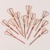 Skewers "heart", in the set 12 pcs., The color is red