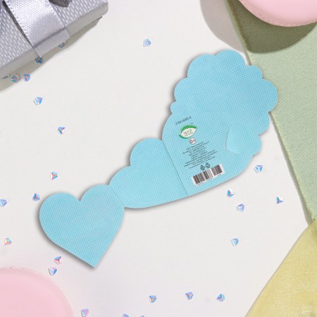 Mini-postcard "Love is" glitter, 10x13.5 cm-3