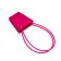 Bag for flowers embossed raspberry moisture-resistant, 12x12-8x8-12.5 cm