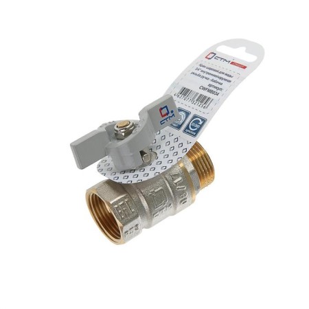 Ball valve "STM" Standard, PN40, internal/outer thread 3/4 ", butterfly-1