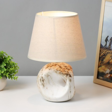 Table lamp "Adelia" 1x40W E14 beige 14.5x14.5x20.5 cm Risalux