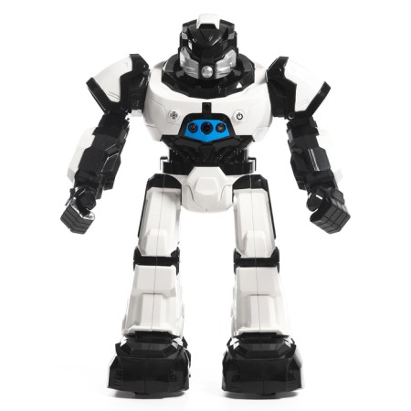 Interactive “Technobot” robot, sound and light effects, white color-1