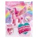 Musical toy "Unicorn", with light and sound, waves wings, pink color