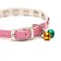 A collar with round rhinestones, 28 x 1 cm, Osh 21-25 cm, arts. The skin, pink