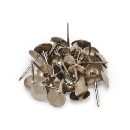 Tundra nails, decorative, 10x18.5 mm, chrome, 100 pcs-5