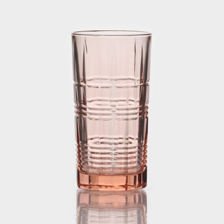 High glass glass "Dallas", 380 ml, pink color