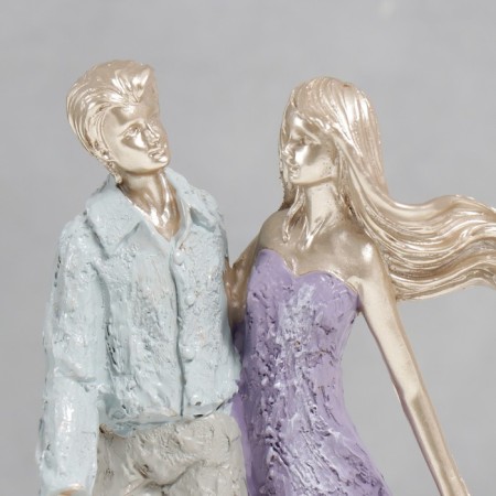 Polystone souvenir "Lovers on a walk" 21x11x6.3 cm-4