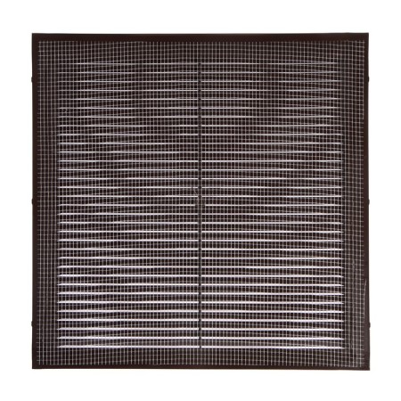 Ventilation grate Zein Lux l300kr, 300 x 300 mm, with a grid, inexhaustible brown-5