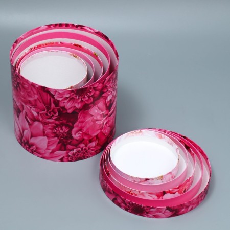 Set of hats 5 in 1, gift packaging, “flowers”, 13 x 14 - 19.5 x 22 cm-13
