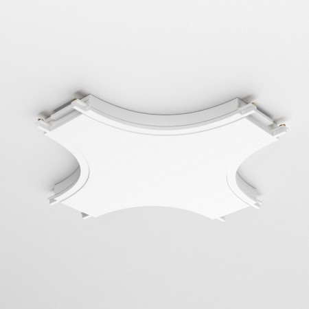 The X-shaped power connector for the Technical tra084CX-11W, 11x11x0.7 cm, white color.-1