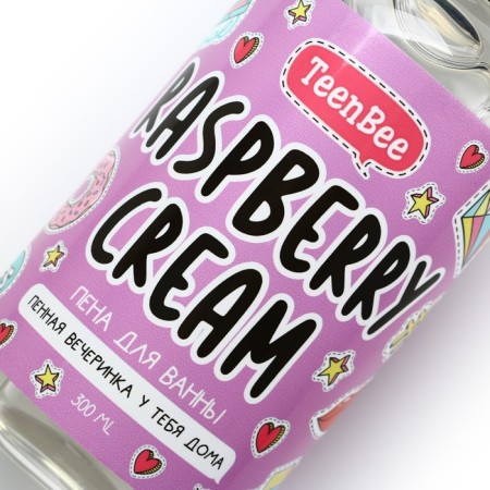 Bath foam, 300 ml, raspberry aroma, teenbee-7