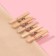 Brongs for sewing, 2.5 × 0.8 cm, 50 pcs, beige color